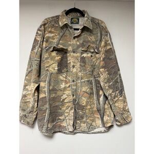 Cabelas Mens Camo‎ Long Sleeve Button Up Outdoor Gear Shirt